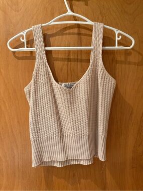 Beechers Brook Beige Knit Tank Top